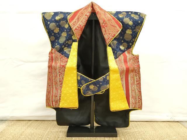 平和屋着物[]陣羽織　五月人形　端午の節句　子供の日　金襴　スタンド・箱付き　金彩　CAAZ7071ze｜平和屋