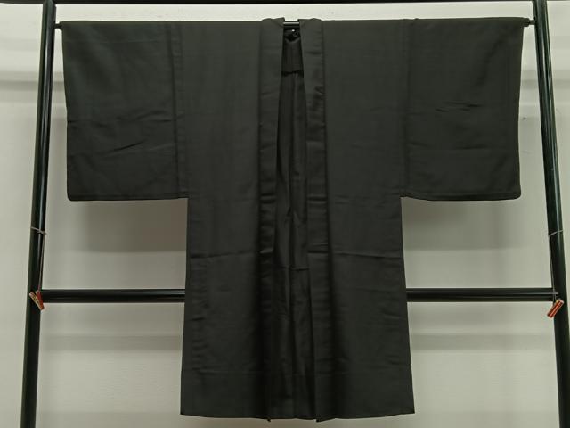 平和屋着物&infin;男性　長羽織　蝋色　正絹　逸品　CABD4421ua｜平和屋