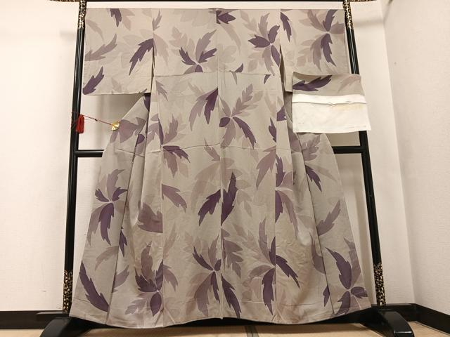 平和屋着物●上質な小紋 ろうけつ染め 花尽くし 丹後ちりめん 反端付き 正絹 逸品 未使用 AABG4081ph|平和屋