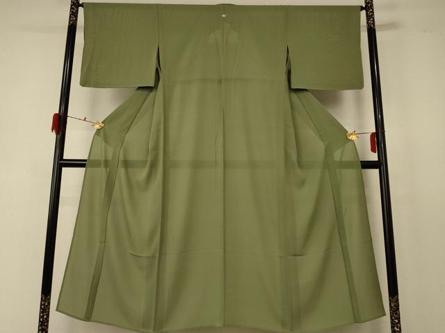 平和屋着物*夏物 色無地 絽 梅松色 正絹 逸品 AABD8912jd|平和屋