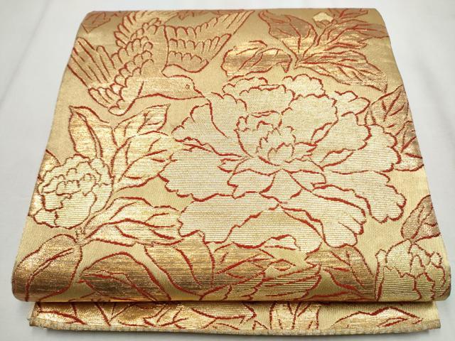 楽天市場】平和屋着物○龍村平蔵製 六通柄 本袋帯 其角歳且錦 金糸