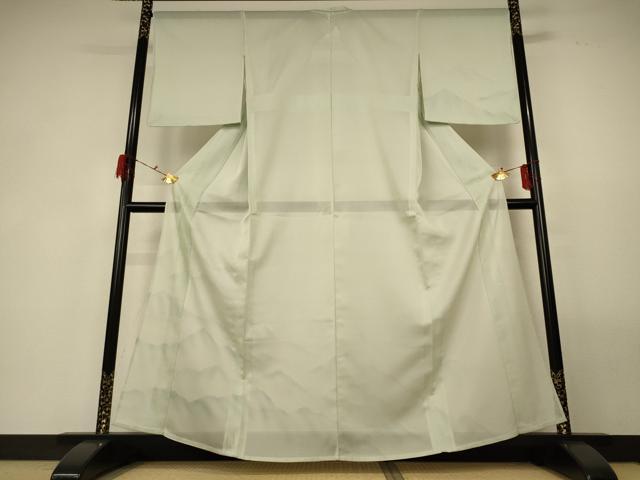 長閑やかさ屋御召しもの＊夏物 短い訪問着 紗 遠山文 正絹 珠玉 AABG3957jd