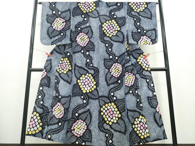 平和屋着物∴夏物 浴衣 有松鳴海絞り 紫陽花 綿 逸品 未使用 CABD2424ng|平和屋