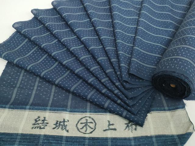 平和屋着物＊夏物 結城上布 反物 着尺 間道 逸品 未使用 DABH2135zzz｜平和屋
