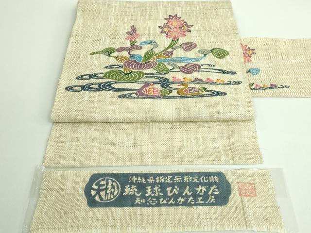 楽天市場】平和屋本店□極上 本場琉球紅型 琉球びんがた 知念紅型研究