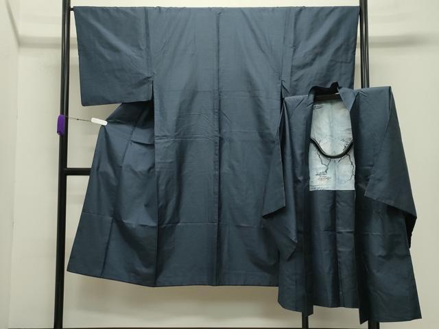 平和屋着物●男性　本場大島紬　アンサンブル　100亀甲　総詰め　正絹　逸品　CABB0301gh｜平和屋