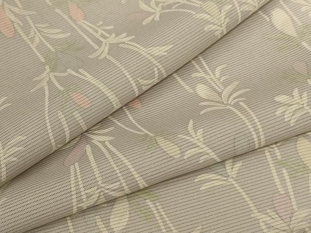 平和屋着物*夏物 小紋 絽 枝花文 正絹 逸品 AABC9398jd|平和屋