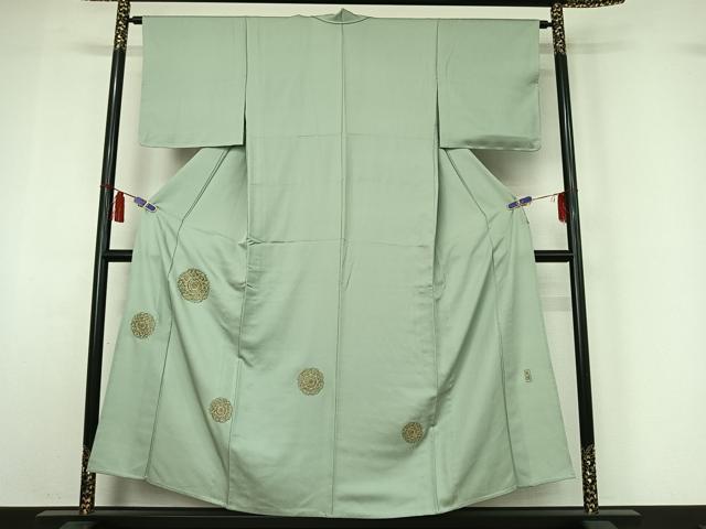 平和屋着物▽色留訪問着　単衣　蘇州刺繍　正倉院花文　金糸　正絹　逸品　AABI7062jh｜平和屋