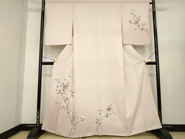 平和屋着物●訪問着　友禅　枝花文　やまと誂製　正絹　逸品　AABJ1425ck｜平和屋