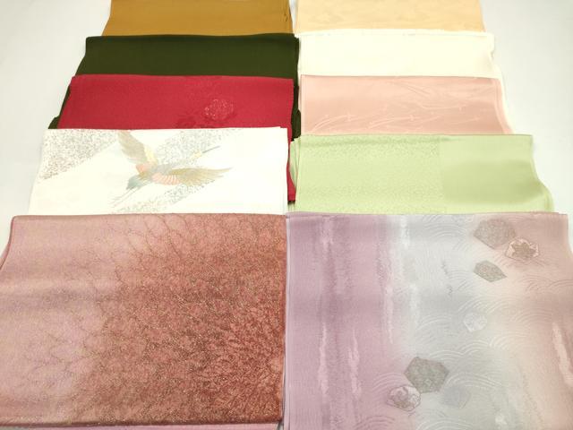 平和屋着物★和装小物 帯揚げ10枚セット 丹後ちりめん 正絹 逸品 CABA9438ju