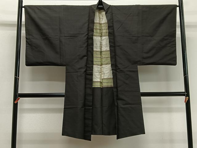 平和屋着物&infin;男性　長羽織　縞　正絹　逸品　CABD4569ua｜平和屋