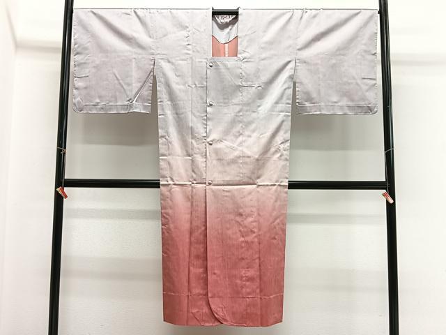 平和屋着物&infin;西陣　道行コート　雨コート　単衣　霞文　ロング丈　反端付き　正絹　逸品　未使用　CABG3916ua｜平和屋