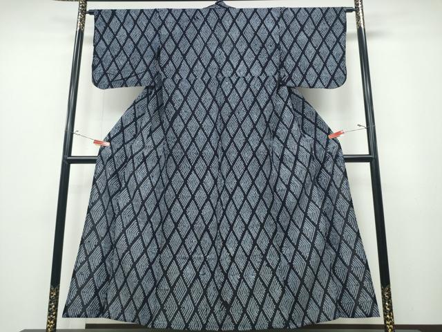 平和屋着物∴夏物 浴衣 有松鳴海絞り 菱文 綿 逸品 CABD2404ng|平和屋