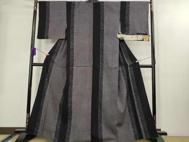 長閑やかさ屋中央局●御膳上等 発祥地結城紬 意味有りげ無形文化財 80亀甲 藤貫謹製 唐草抜け道 証紙付き添い人 珠玉 DZAB2409kh6 レディースファッション-和服