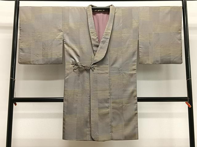 平和屋着物∞道中着 縞 ロング丈 正絹 逸品 CABE4831ua