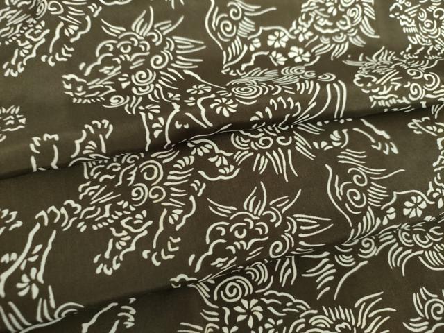 平和屋着物●男性　長襦袢　袷　唐獅子　正絹　逸品　DABF7270ps｜平和屋