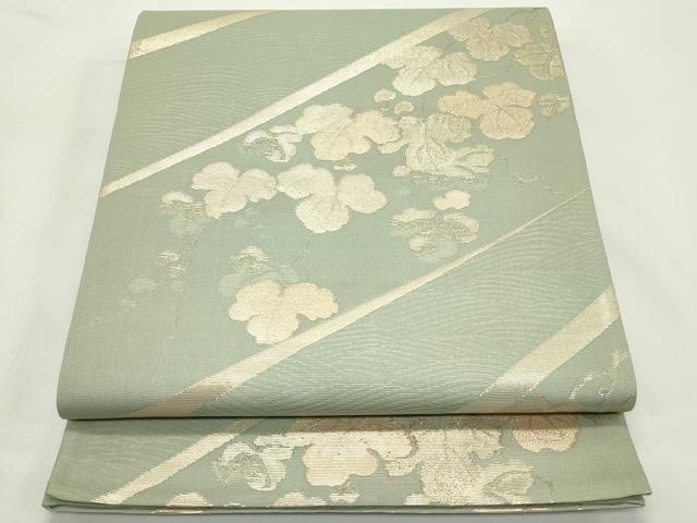 平和屋着物*夏物 六通柄袋帯 蔦の葉文 金糸 正絹 逸品 CABK6934rv|平和屋