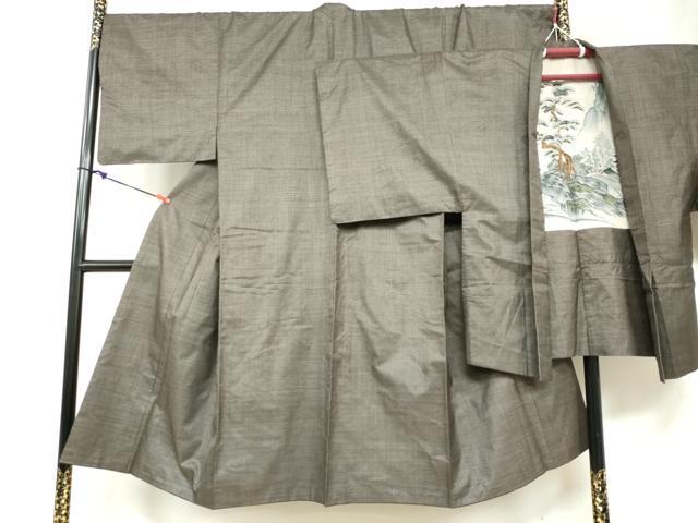 平和屋着物●男性 本場大島紬 アンサンブル 100亀甲 総詰め 正絹 逸品 DAAZ7992ud|平和屋
