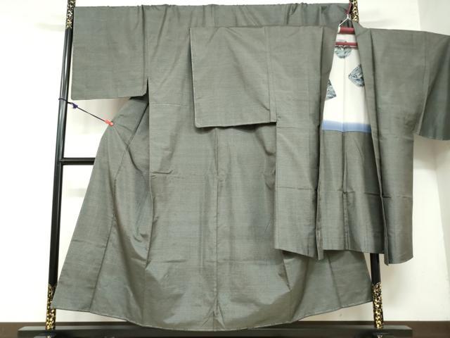 長閑やかさ屋御召しもの●成人男性 発祥地大島紬 合奏団 長羽織 120亀甲 総端っこ キングサイズ 正絹 珠玉 未当てはめる DABB0013ud