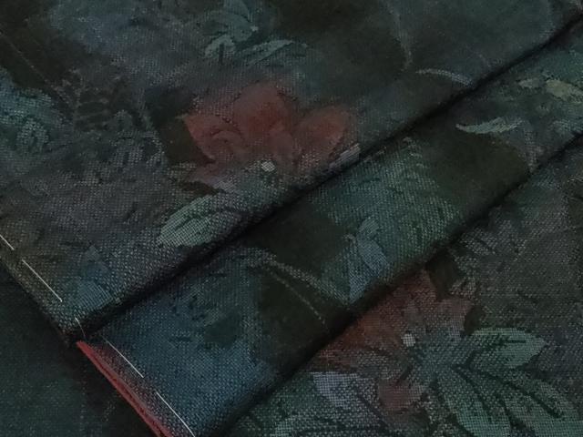 平和屋着物●極上　本場大島紬　9マルキ　舞蝶草花間道　逸品　未使用　DZAB1927kh6｜平和屋 30,420円