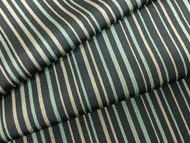 平和屋着物●お召 縞 正絹 逸品 AABF0746fy|平和屋