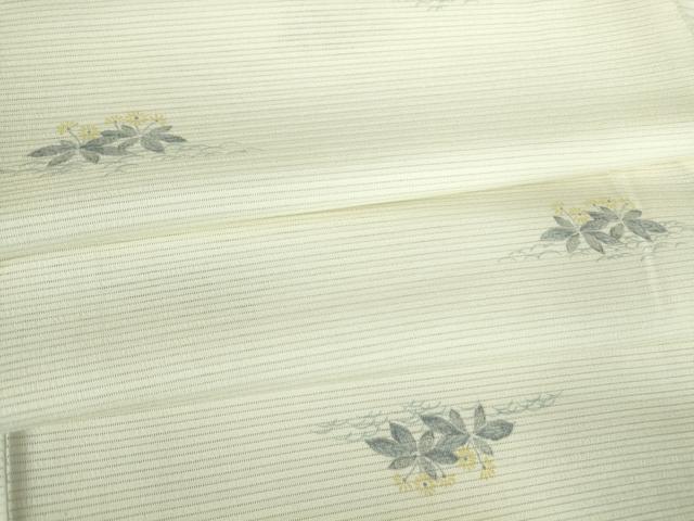 長閑やかさ屋御召しもの＊夏物 小紋 絽 被子植物文 洗える御召しもの DABA4521az