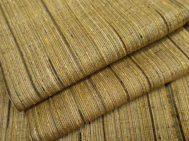 平和屋着物●上質な紬 縞 正絹 逸品 AABF4278cs