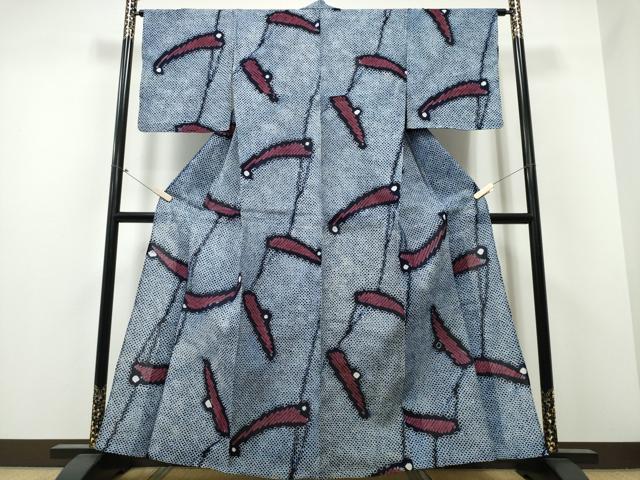 平和屋着物∴夏物 浴衣 有松鳴海絞り 露芝文 綿 逸品 CABB6697ng|平和屋