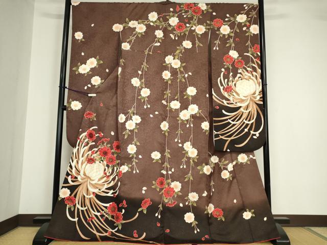 平和屋着物●H・L（アッシュエル）　HENRI-LUC CHAPUIS　振袖　乱菊　金彩　洗える着物　逸品　DABA4583az｜平和屋 19,937円