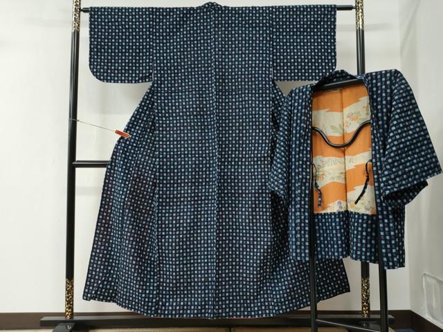 長閑やかさ屋御召しもの●久留米絣 合奏団 吉祥文 綿 珠玉 CABB4691yc
