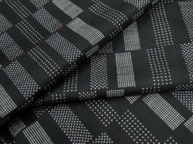 平和屋着物●本場大島紬 7マルキ 横段吉祥文 正絹 逸品 未使用 CABB4766yc|平和屋