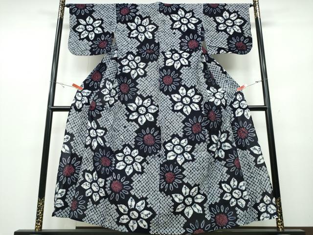 平和屋着物&there4;夏物 浴衣 有松鳴海絞り 舞花文 綿 逸品 CABB6725ng｜平和屋