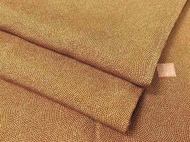 平和屋着物●江戸小紋 作家物 鮫小紋柄 鬼しぼ縮緬 正絹 逸品 未使用 CABC9992vp|平和屋