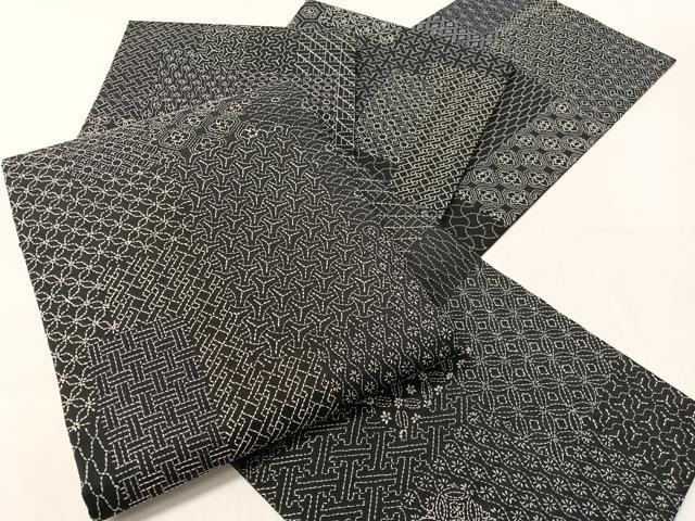 平和屋着物●総刺繍　刺し子　全通柄袋帯　吉祥柄　正絹　逸品　CABJ0556vp｜平和屋