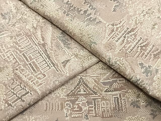 長閑やかさ屋御召しもの●都喜ヱ門 発祥地大島紬 カタス9マルキ 見晴らし文 藤絹織物謹製 正絹 珠玉 未当て嵌める AABH0687fy