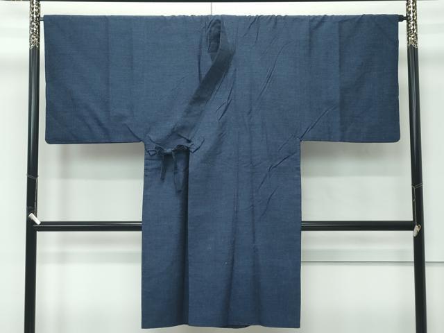 長閑やかさ屋御召しもの●御前上等 成人男性 道中着 ロング丈 結城紬 杢 珠玉 CZAA4986s6