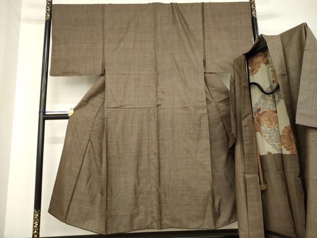 平和屋着物●男性 本場大島紬 アンサンブル 120亀甲 総詰め 正絹 逸品 AABF7046ck|平和屋