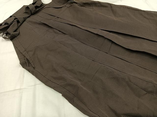 長閑やかさ屋御召しもの＊夏物 成人男性 行灯袴 縞 正絹 珠玉 AABF5674fy