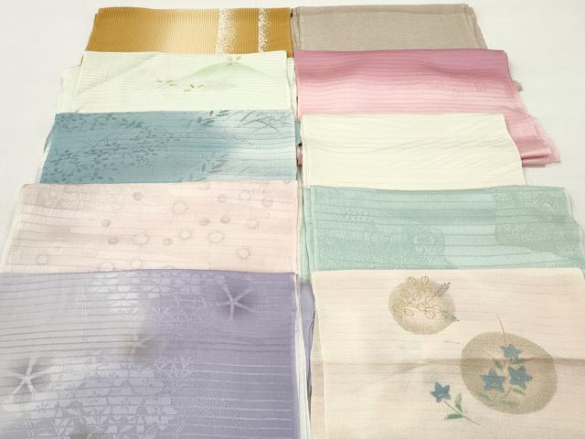 平和屋着物＊夏物　和装小物　帯揚げ10枚セット　正絹　逸品　DABI0476xg｜平和屋