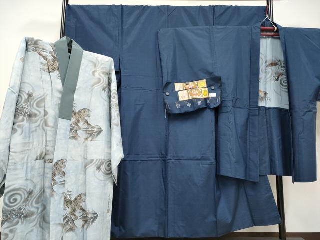 長閑やかさ屋お召しもの●御前上等 成人男性 発祥地大島紬 合奏団・長襦袢仕掛ける 証紙付き添い人 珠玉 CYAA4338s6