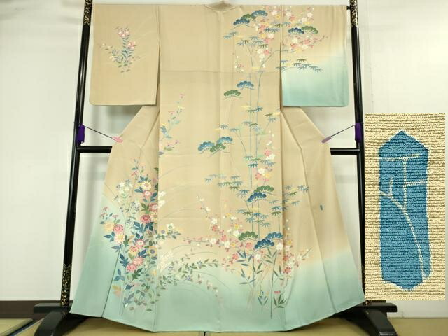 楽天市場】平和屋本店□極上 本加賀友禅作家 魚津誠 訪問着 吉祥花文