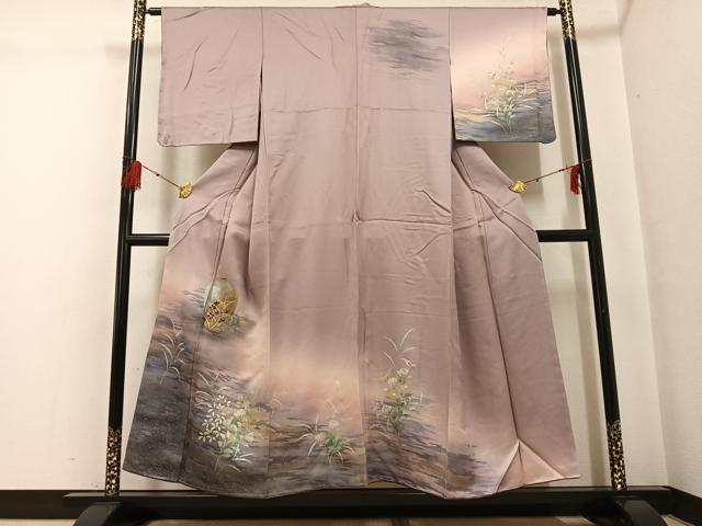 平和屋着物●訪問着　陶器草花文　暈し染め　金彩　正絹　逸品　未使用　AABF9600ph｜平和屋 20,306円