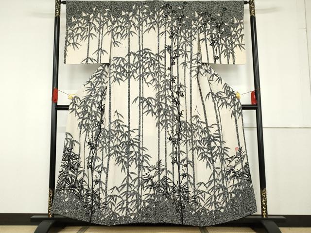 平和屋着物●伝統工芸士 水谷滉 訪問着 松竹梅文 正絹 逸品 AABG0288cs|平和屋