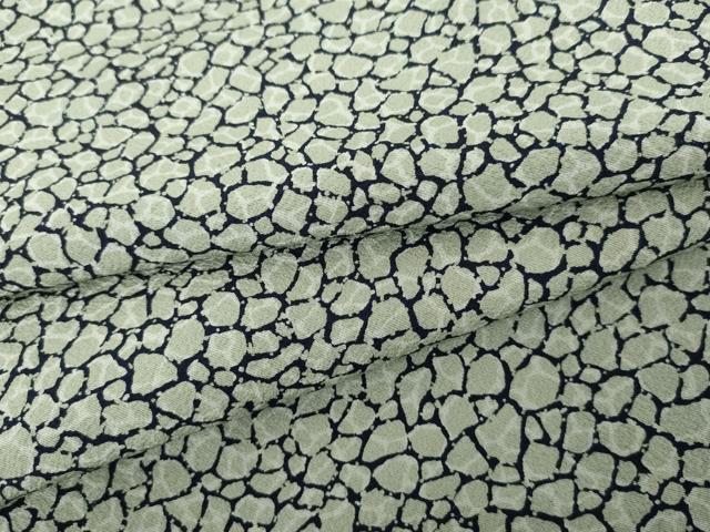 平和屋着物●上質な小紋　本藍　石畳文　正絹　逸品　AABG0317cs｜平和屋