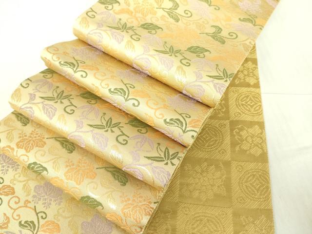 楽天市場】平和屋本店□極上 伝統工芸士 新井寛 両面 半幅帯 唐織 松鶴