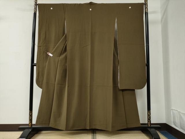 平和屋着物●豪華振袖 色無地 媚茶色 正絹 逸品 CABC6832yc|平和屋