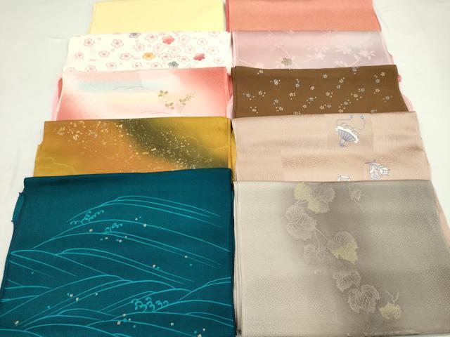 平和屋着物★和装小物 帯揚げ10枚セット 正絹 逸品 CABD8441ju