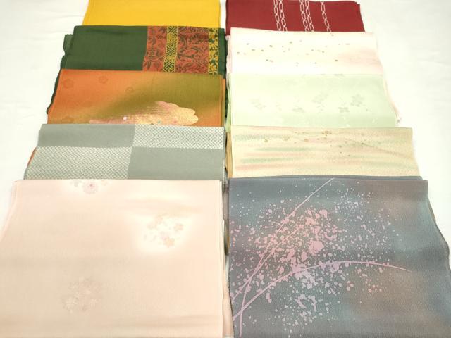 平和屋着物★和装小物 帯揚げ10枚セット 正絹 逸品 CABC1197ju