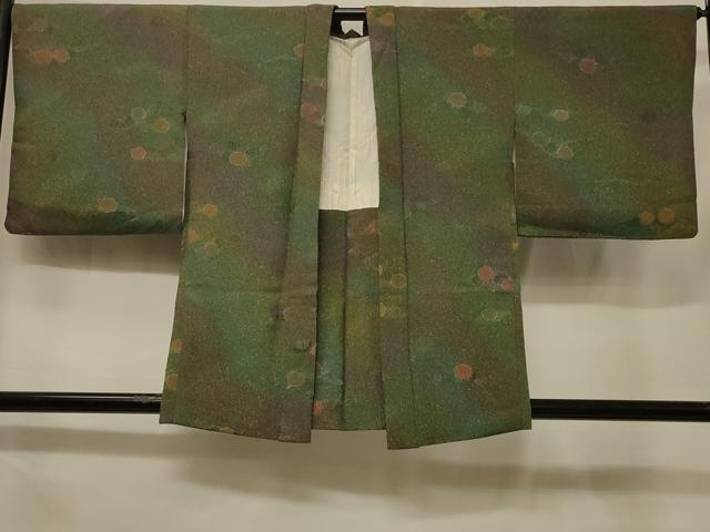 長閑やかさ屋御召しもの＃羽織 地紋起こし 道長舞花文 正絹 珠玉 CABF1325インチ