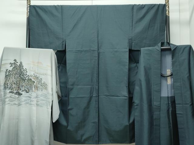長閑やかさ屋お召しもの●御前上等 成人男性 発祥地大島紬 合奏団・長襦袢仕掛ける 100亀甲 総端っこ 珠玉 CZAA5086s6